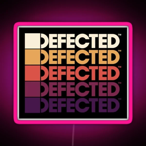 DEFECTED RECORDS Led Rave Led Electronic Music Festival Ibiza Party Led House Led RGB Neon Sign