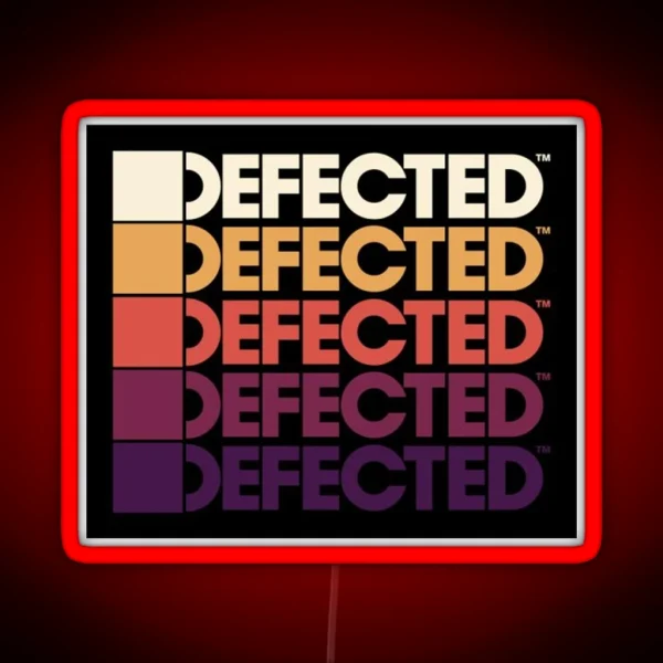 DEFECTED RECORDS Led Rave Led Electronic Music Festival Ibiza Party Led House Led RGB Neon Sign