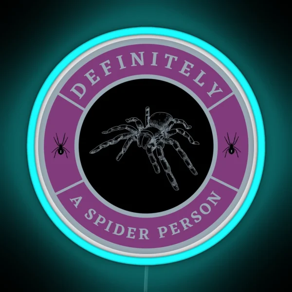 Definitely A Spider Person RGB Neon Sign