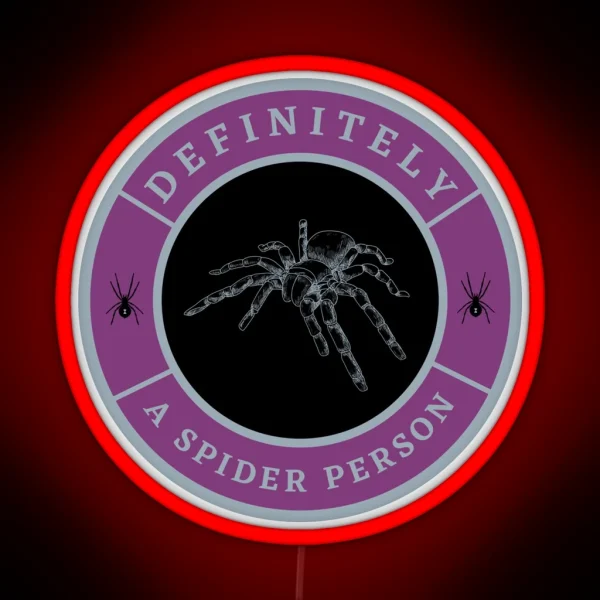 Definitely A Spider Person RGB Neon Sign
