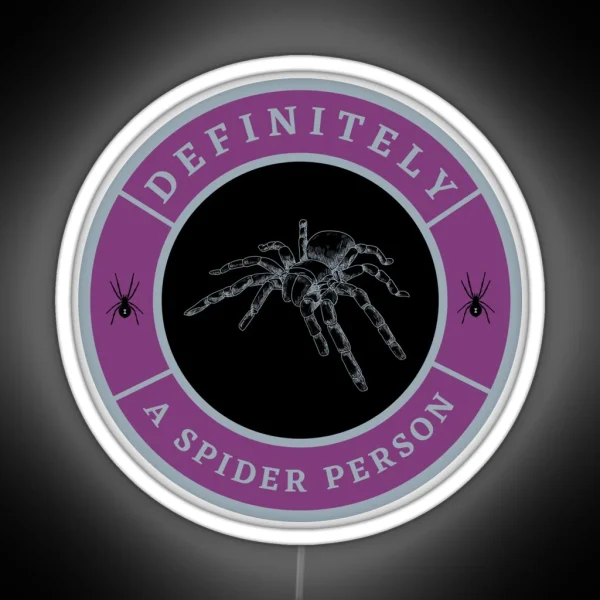 Definitely A Spider Person RGB Neon Sign