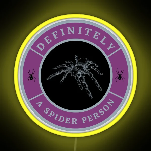 Definitely A Spider Person RGB Neon Sign