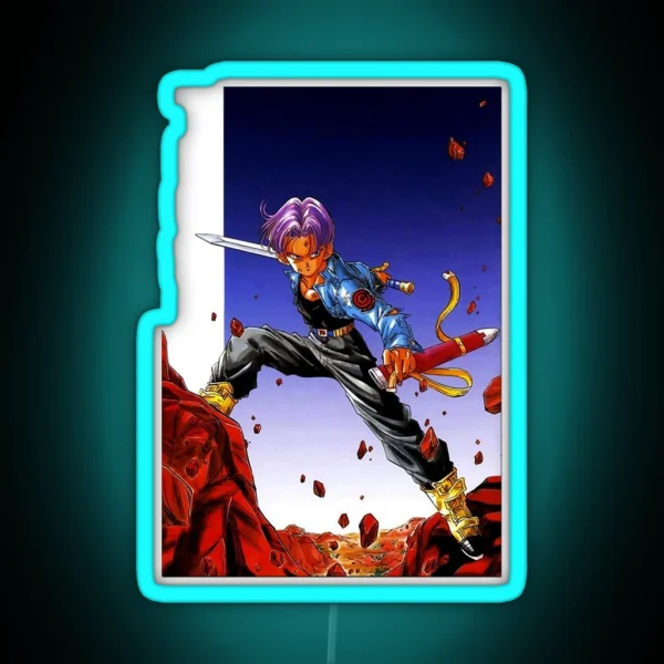 Definitive Trunks Dragon Ball Z RGB Neon Sign