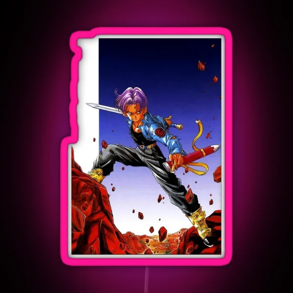 Definitive Trunks Dragon Ball Z RGB Neon Sign