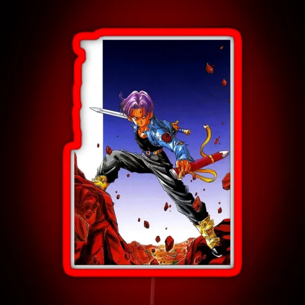 Definitive Trunks Dragon Ball Z RGB Neon Sign