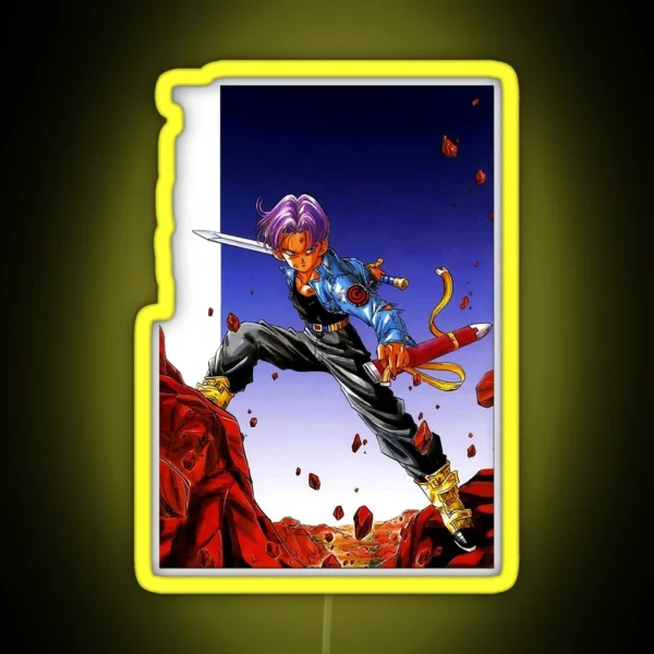 Definitive Trunks Dragon Ball Z RGB Neon Sign