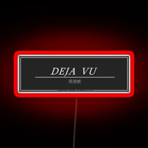 DEJA VU INITIAL D EUROBEAT RGB Neon Sign