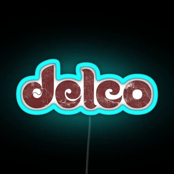 Delco Philly Delaware County Philadelphia Wawa Logo RGB Neon Sign
