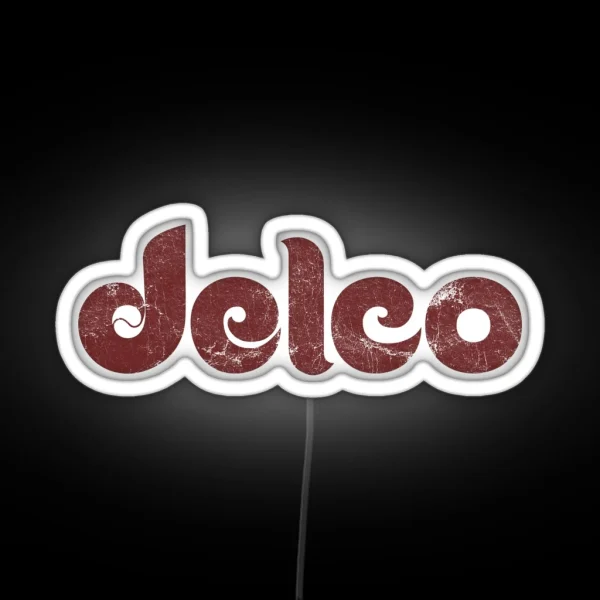 Delco Philly Delaware County Philadelphia Wawa Logo RGB Neon Sign