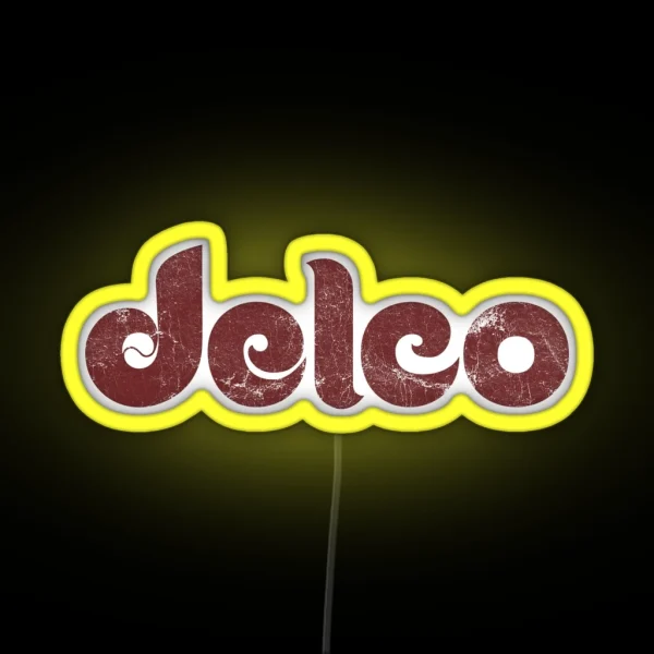 Delco Philly Delaware County Philadelphia Wawa Logo RGB Neon Sign