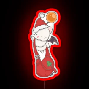 Delivery Christmas Moogle RGB Neon Sign