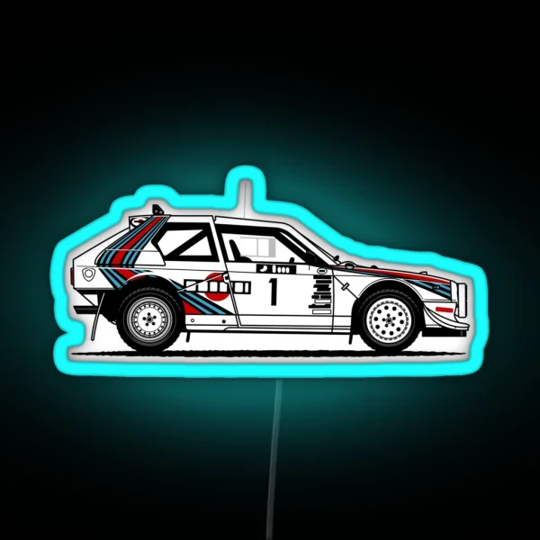 Delta S4 Group B Rally Car RGB Neon Sign