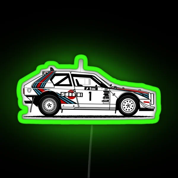 Delta S4 Group B Rally Car RGB Neon Sign