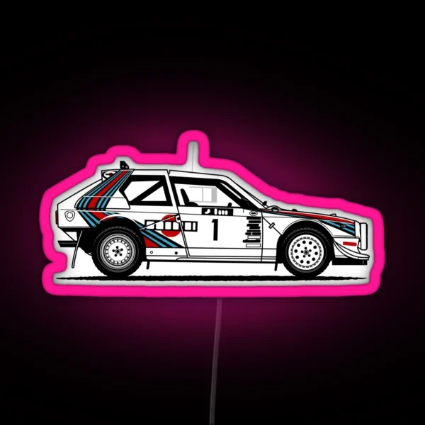 Delta S4 Group B Rally Car RGB Neon Sign
