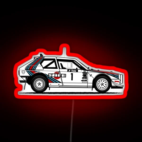 Delta S4 Group B Rally Car RGB Neon Sign