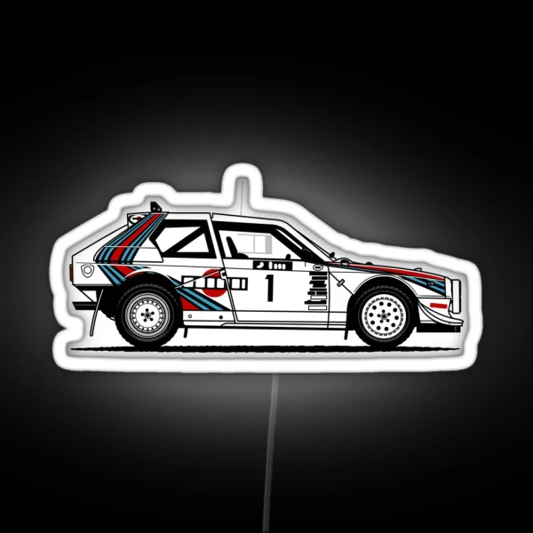 Delta S4 Group B Rally Car RGB Neon Sign