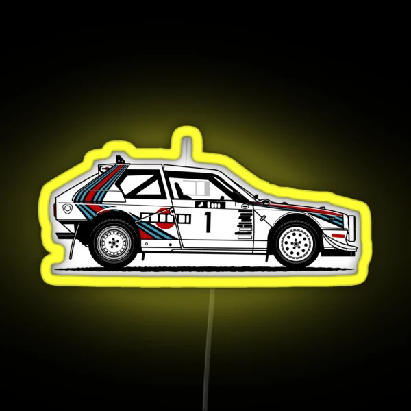 Delta S4 Group B Rally Car RGB Neon Sign