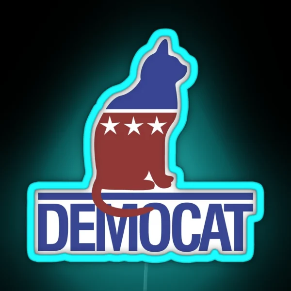 Democat RGB Neon Sign