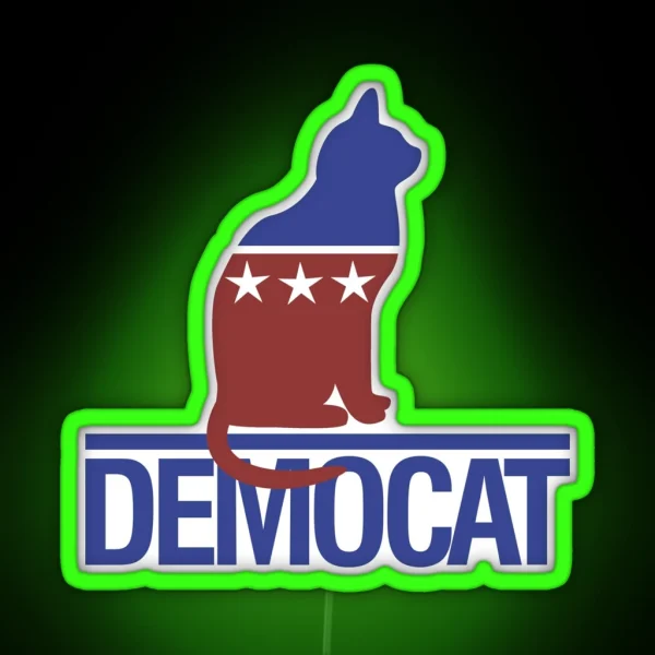 Democat RGB Neon Sign