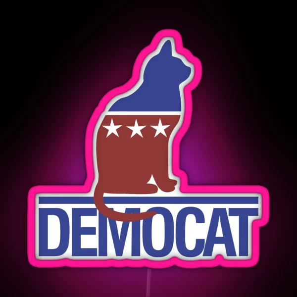 Democat RGB Neon Sign