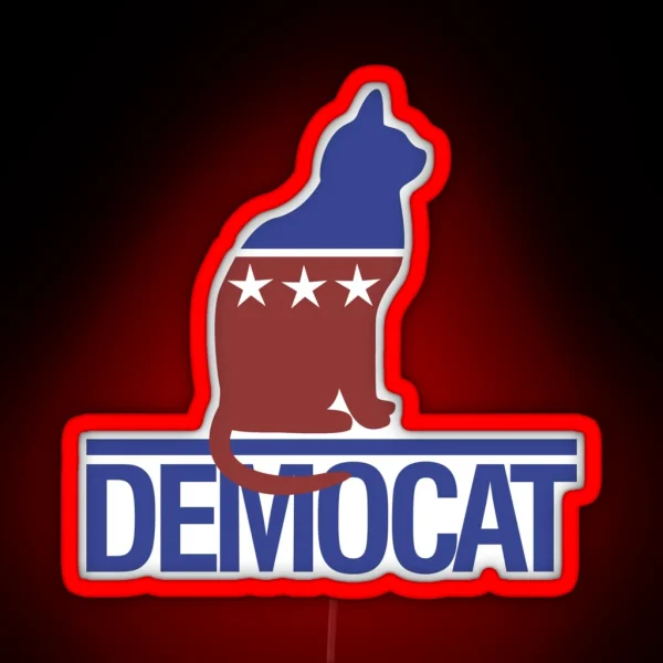 Democat RGB Neon Sign