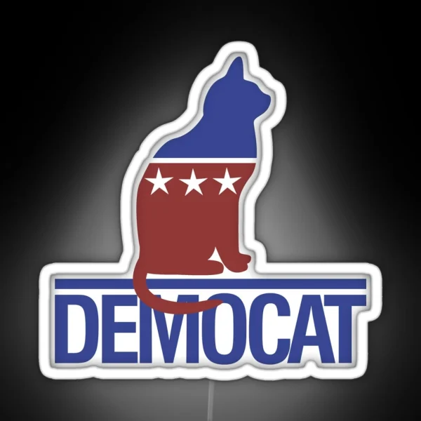 Democat RGB Neon Sign