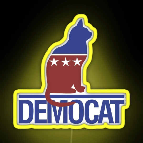 Democat RGB Neon Sign