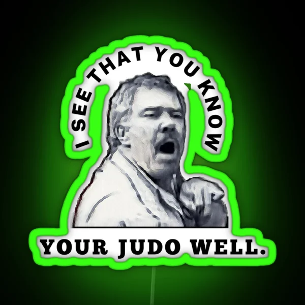Democracy Manifest Judo RGB Neon Sign