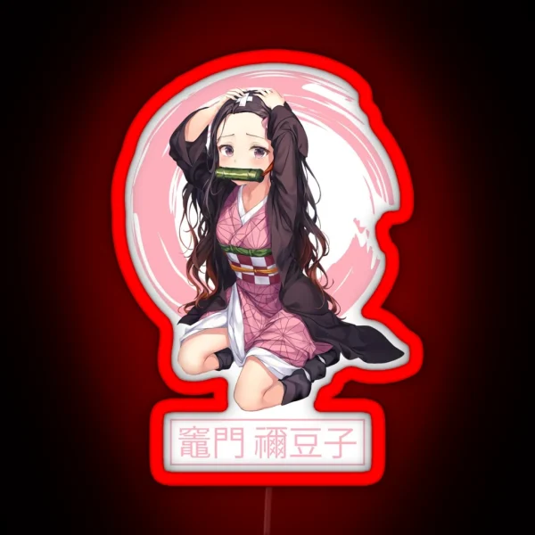 Demon Hunter Cute Nezuk0 RGB Neon Sign