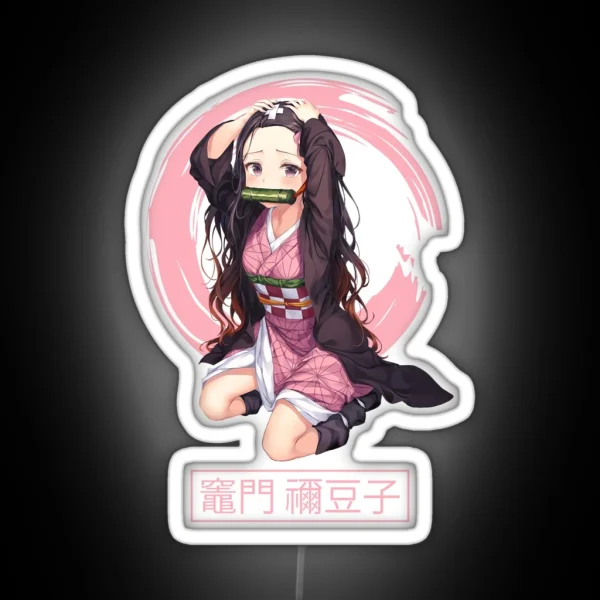 Demon Hunter Cute Nezuk0 RGB Neon Sign