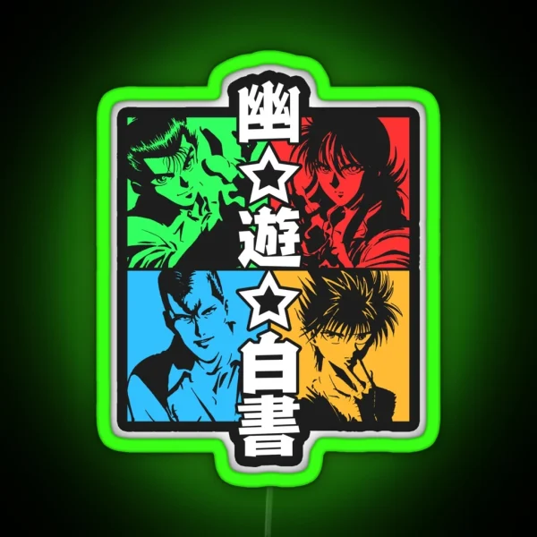 Demon Hunters Color RGB Neon Sign