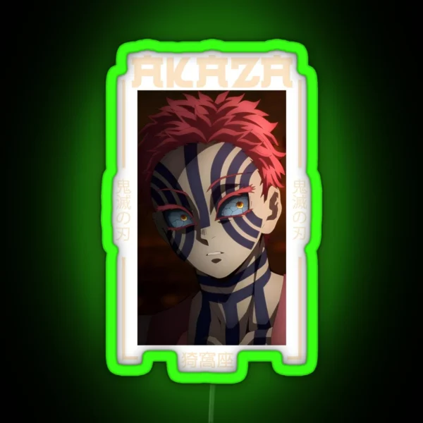 Demon Slayer Akaza RGB Neon Sign
