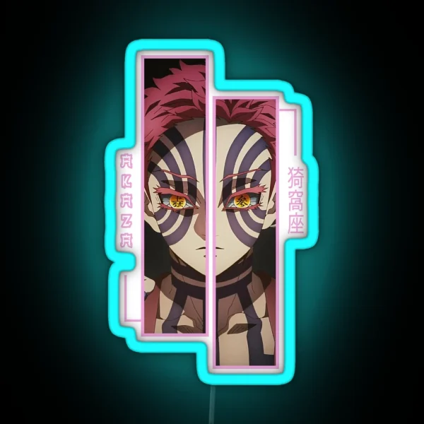 Demon Slayer Akaza RGB Neon Sign