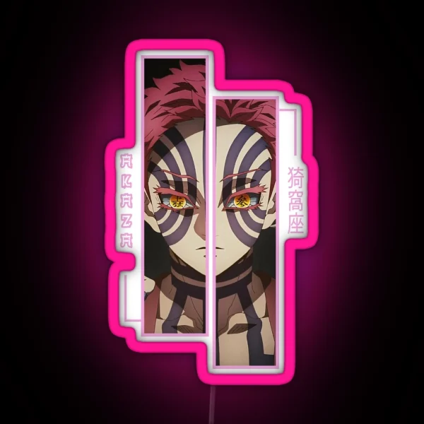 Demon Slayer Akaza RGB Neon Sign