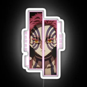 Demon Slayer Akaza RGB Neon Sign