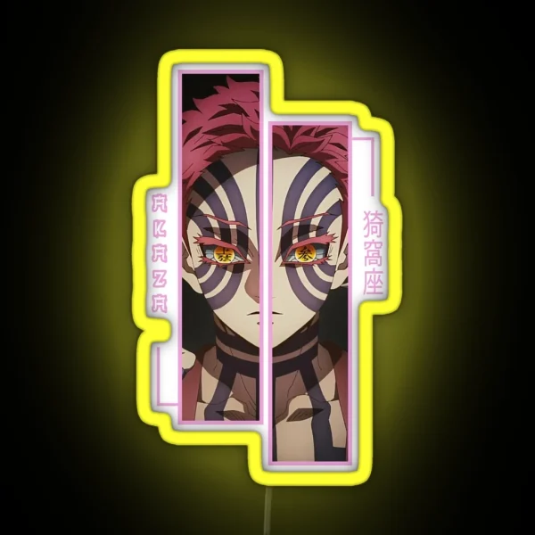 Demon Slayer Akaza RGB Neon Sign