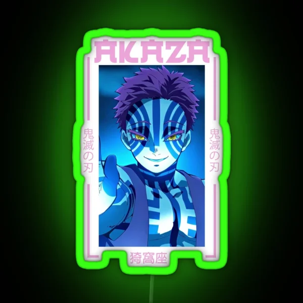 Demon Slayer Akaza RGB Neon Sign