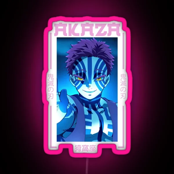 Demon Slayer Akaza RGB Neon Sign