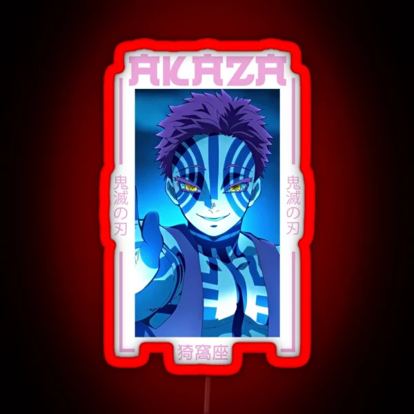 Demon Slayer Akaza RGB Neon Sign
