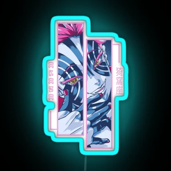 Demon Slayer Akaza RGB Neon Sign