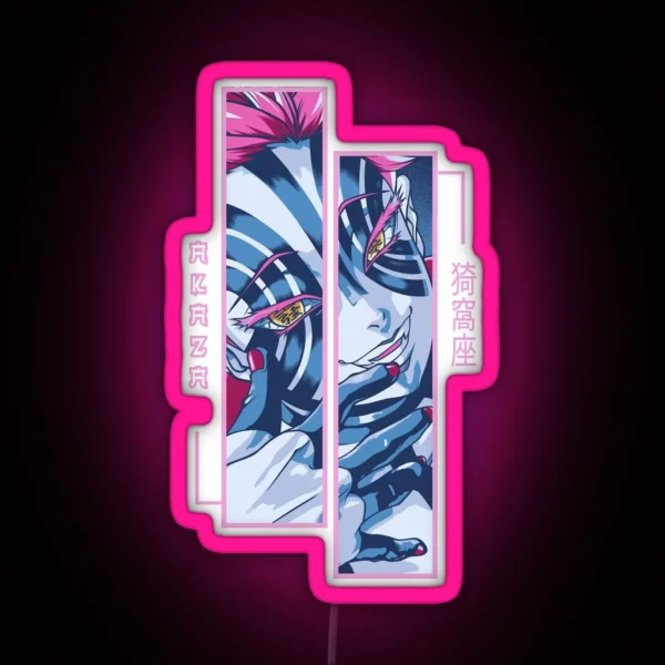 Demon Slayer Akaza RGB Neon Sign