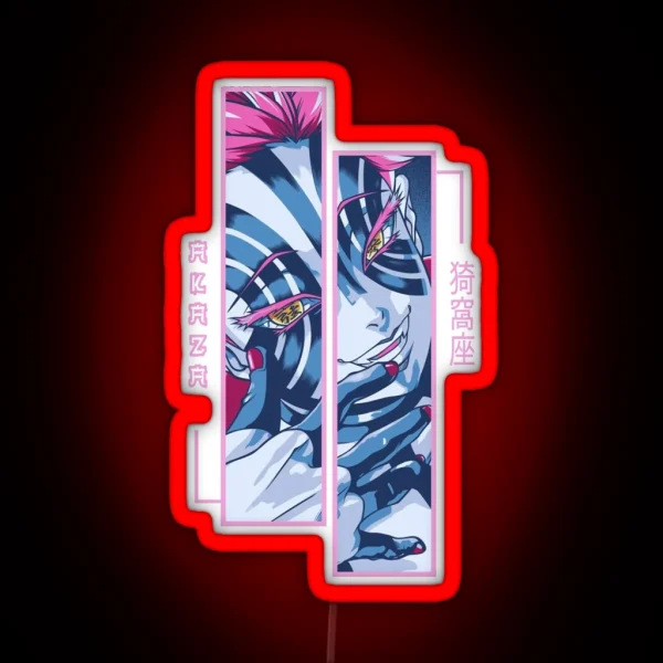 Demon Slayer Akaza RGB Neon Sign