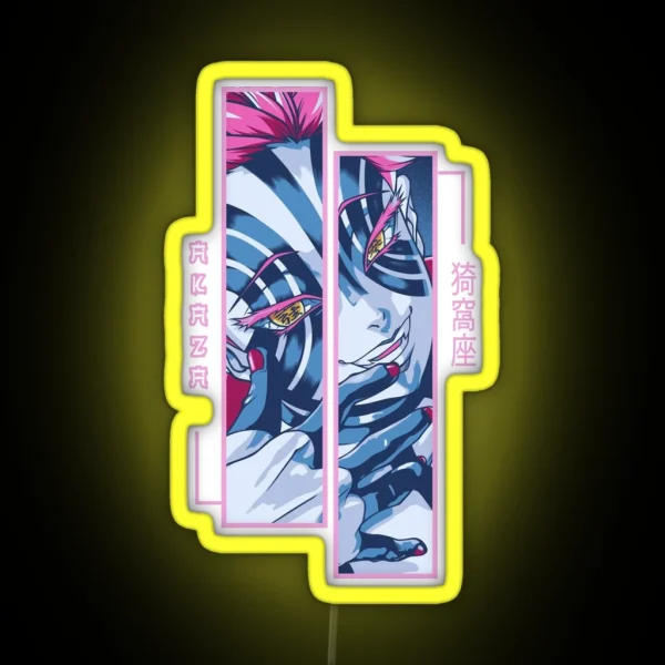 Demon Slayer Akaza RGB Neon Sign