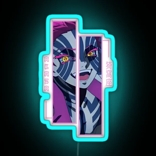 Demon Slayer Akaza RGB Neon Sign