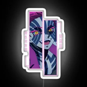 Demon Slayer Akaza RGB Neon Sign