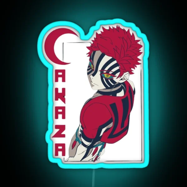Demon Slayer Akaza RGB Neon Sign