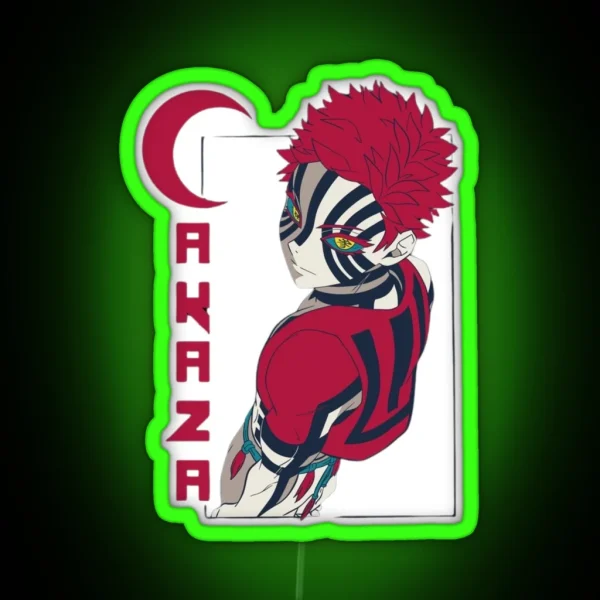 Demon Slayer Akaza RGB Neon Sign