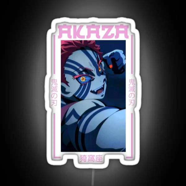 Demon Slayer Akaza RGB Neon Sign