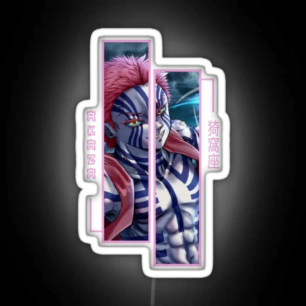 Demon Slayer Akaza RGB Neon Sign