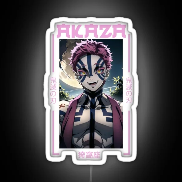 Demon Slayer Akaza RGB Neon Sign